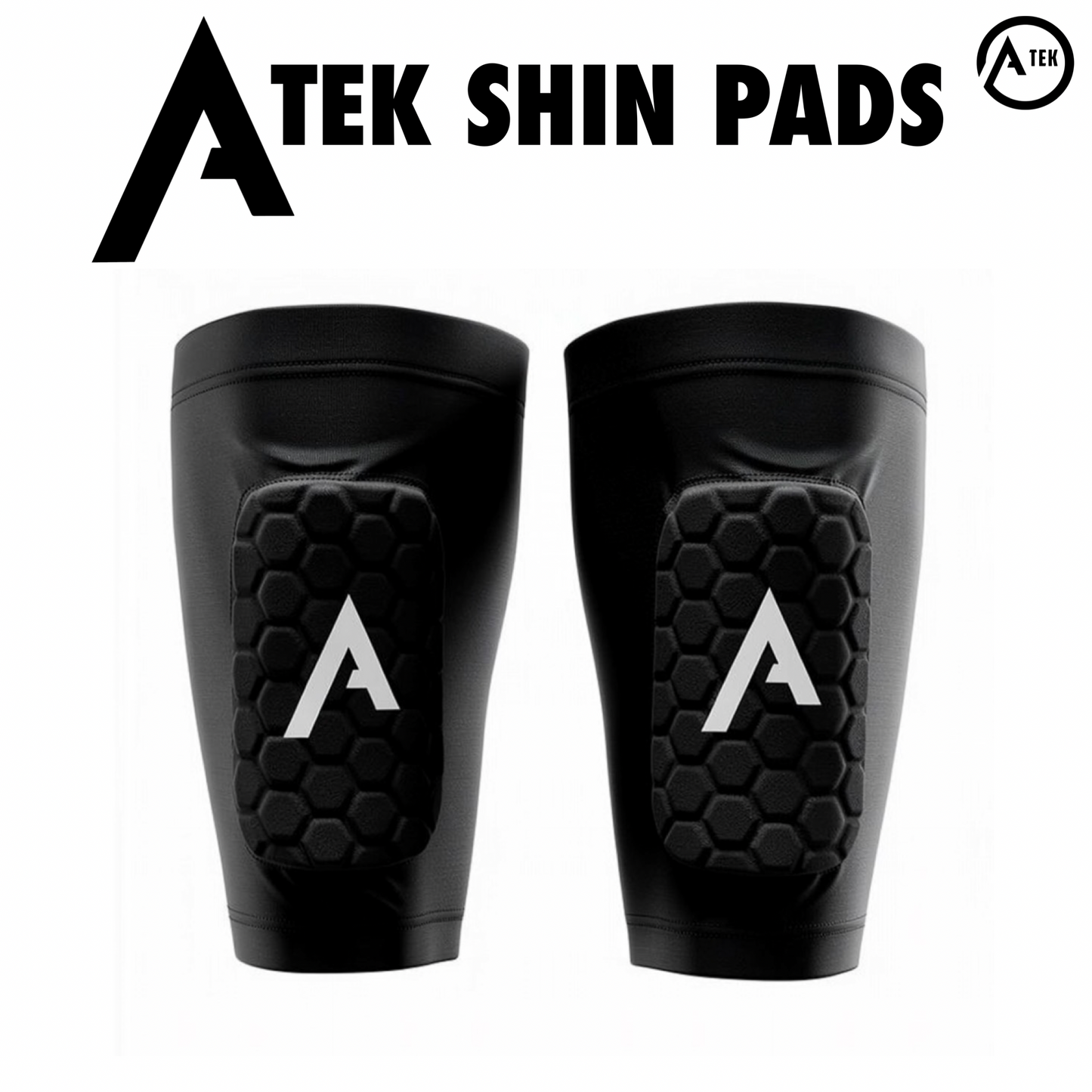 ATEK BUILT-IN SHIN PAD SLEEVES - SMALL (5-7 years)