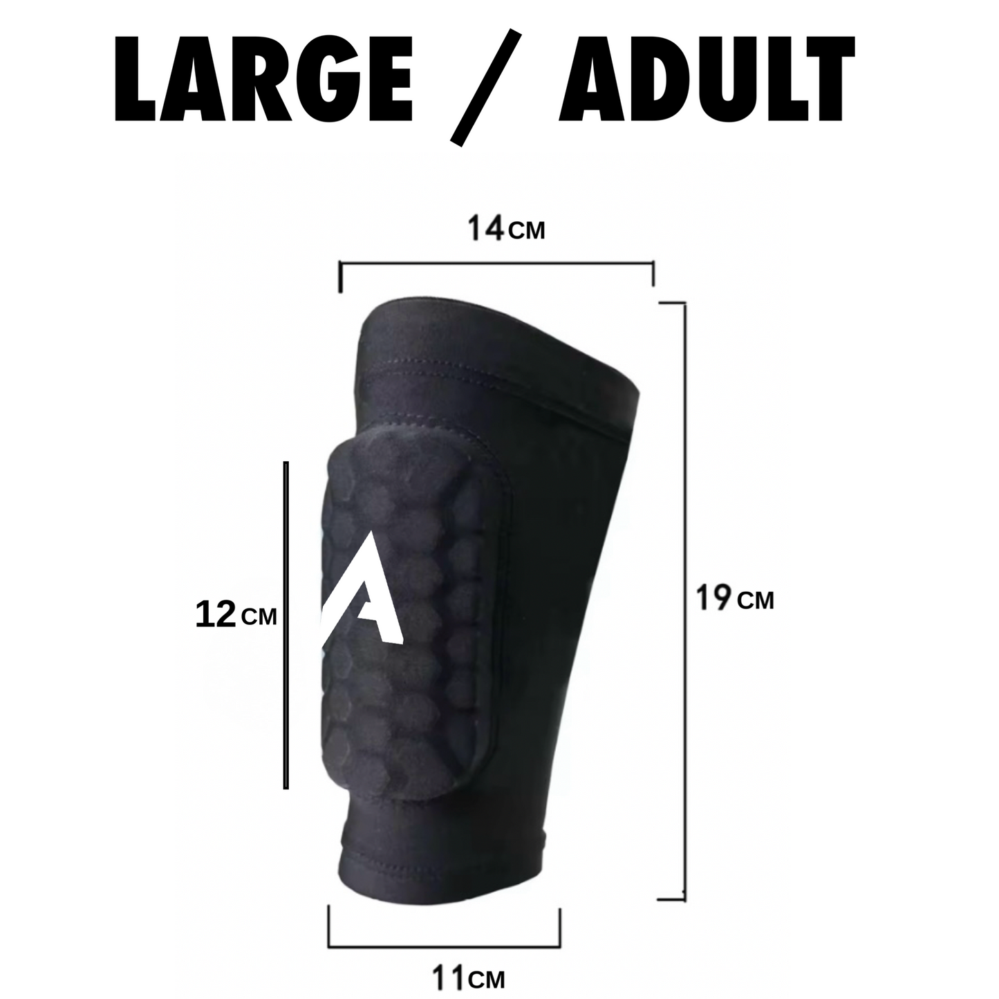 ATEK BUILT-IN SHIN PAD SLEEVES - TWO SIZES