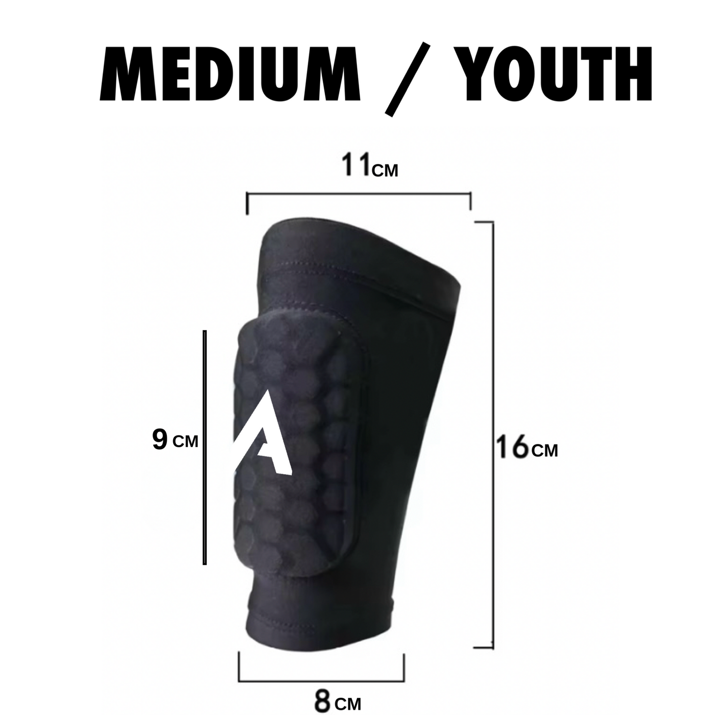 ATEK BUILT-IN SHIN PAD SLEEVES - TWO SIZES