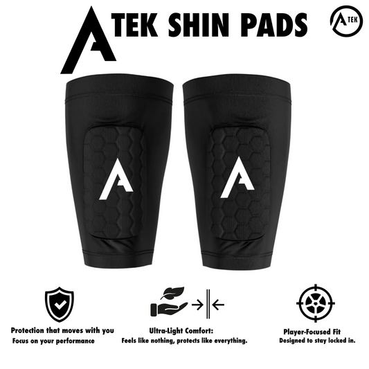ATEK BUILT-IN SHIN PAD SLEEVES - TWO SIZES