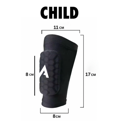 ATEK BUILT-IN SHIN PAD SLEEVES - TWO SIZES (SMALL PAD SIZE)