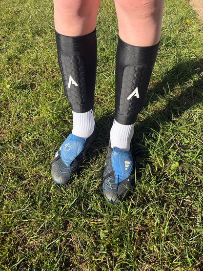 ATEK BUILT-IN SHIN PAD SLEEVES -  MEDIUM (Age 10-14)