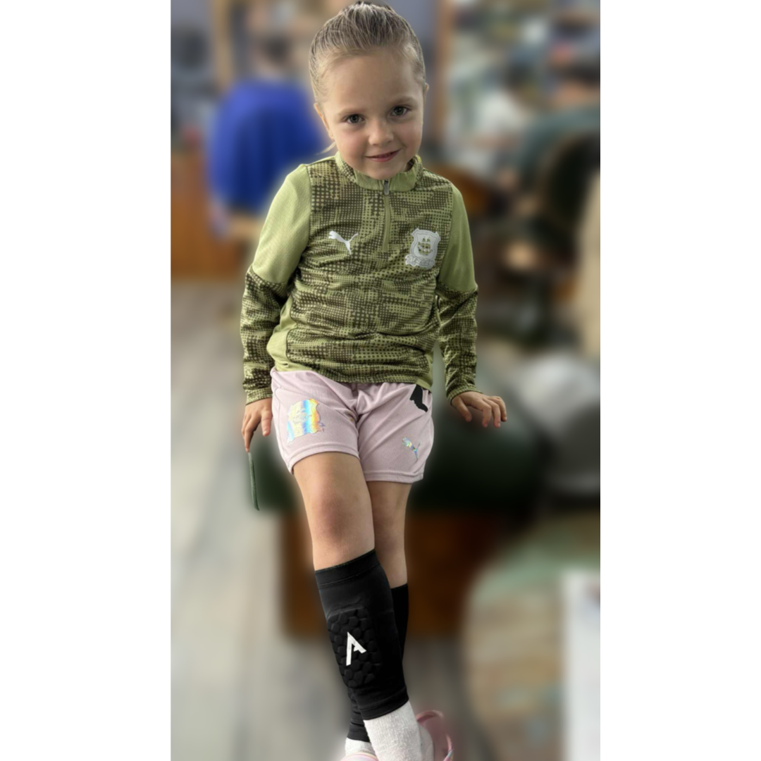 ATEK BUILT-IN SHIN PAD SLEEVES - TWO SIZES (SMALL PAD SIZE)