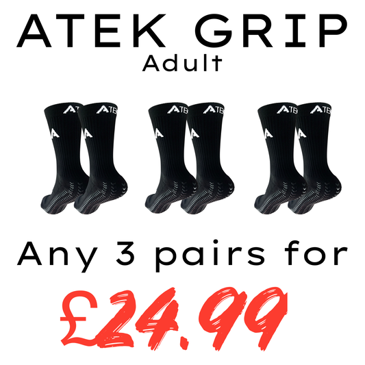 ATEK 3.0 GAME Grip - Black - Adult - 3 pairs for £24.99