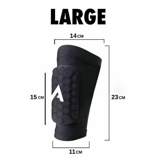 ATEK BUILT-IN SHIN PAD SLEEVES -  LARGE (Age 15+)