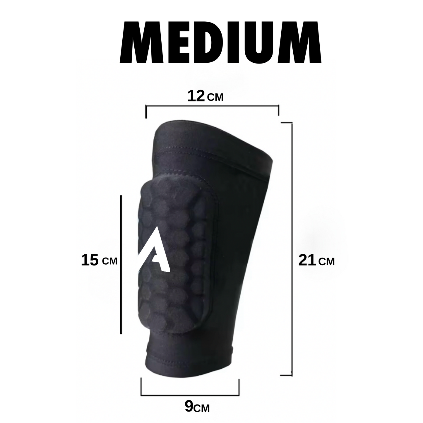 ATEK BUILT-IN SHIN PAD SLEEVES -  MEDIUM (Age 10-14)
