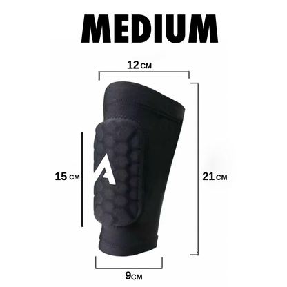 ATEK BUILT-IN SHIN PAD SLEEVES -  MEDIUM (Age 10-14)
