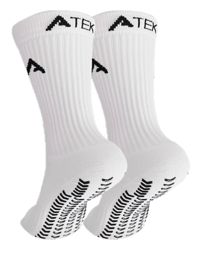 white atek grip sock on transparent background