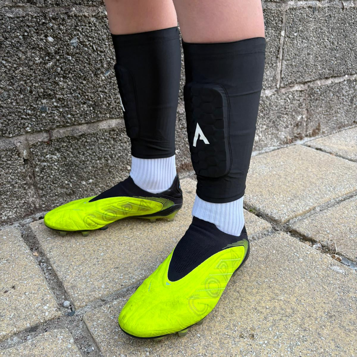 ATEK BUILT-IN SHIN PAD SLEEVES -  LARGE (Age 15+)