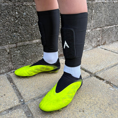 ATEK BUILT-IN SHIN PAD SLEEVES -  LARGE (Age 15+)
